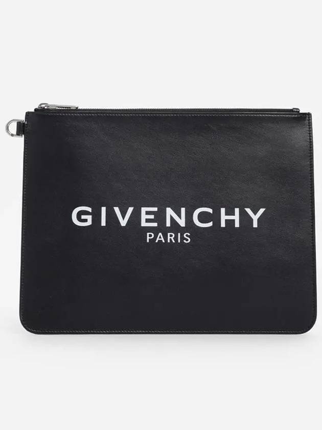 Logo Clutch Black BK600JK0AC - GIVENCHY - BALAAN 1