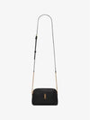 Gaby Quilted Lambskin Chain Cross Bag Black - SAINT LAURENT - BALAAN 3