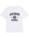 Varsity Logo Short Sleeve T-Shirt White - AMI - BALAAN 2