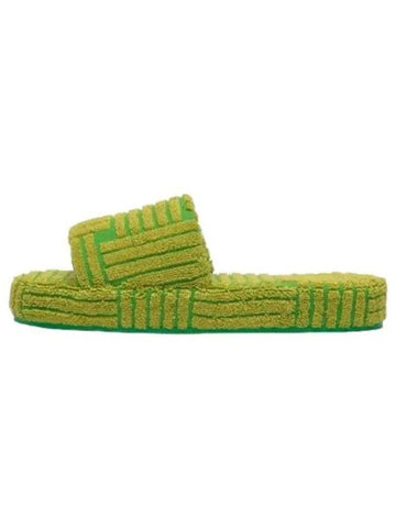 Resort Sponge Slide Paraket Kiwi Slippers - BOTTEGA VENETA - BALAAN 1