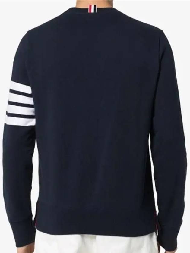 4 Bar Loopback Jersey Sweatshirt Navy - THOM BROWNE - BALAAN 5