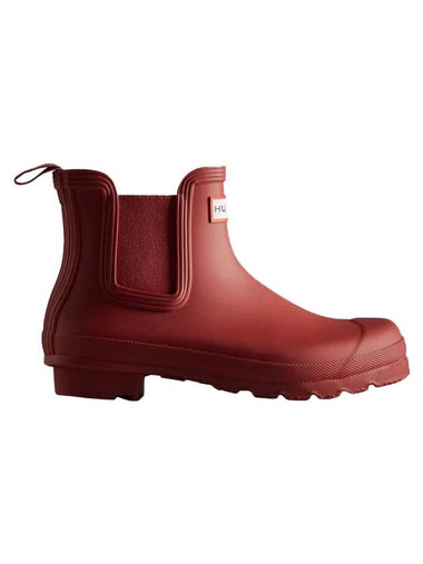 Women's Original Chelsea Rain Boots Military Red - HUNTER - BALAAN 1