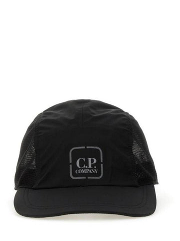 Logo Ball Cap Black - CP COMPANY - BALAAN 1