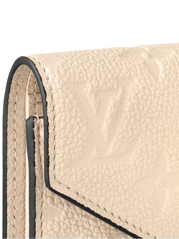 Victorine Leather Half Wallet Beige - LOUIS VUITTON - BALAAN 3