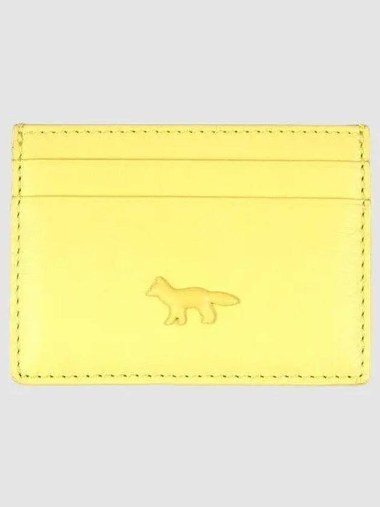 Fox Patch Card Wallet Lime Green - MAISON KITSUNE - BALAAN 2