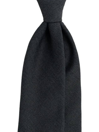 Daily Office Wool Tie Charcoal - MANNERGRAM - BALAAN 2