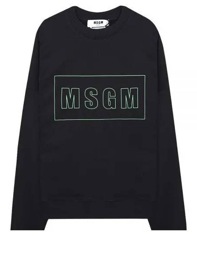 Box Logo Sweatshirt Black - MSGM - BALAAN 2