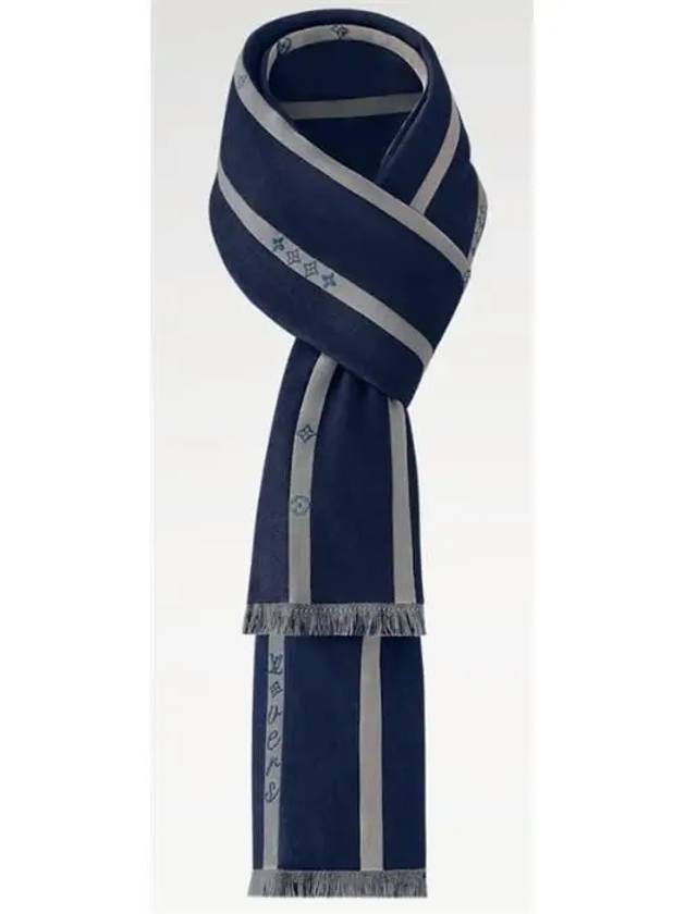 LV Vers Stole Scarf Navy - LOUIS VUITTON - BALAAN 3