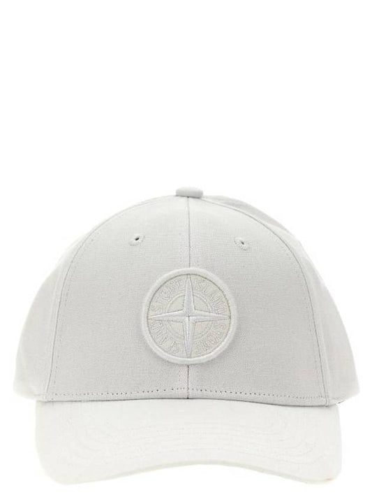 6 Panel Ball Cap White - STONE ISLAND - BALAAN 1