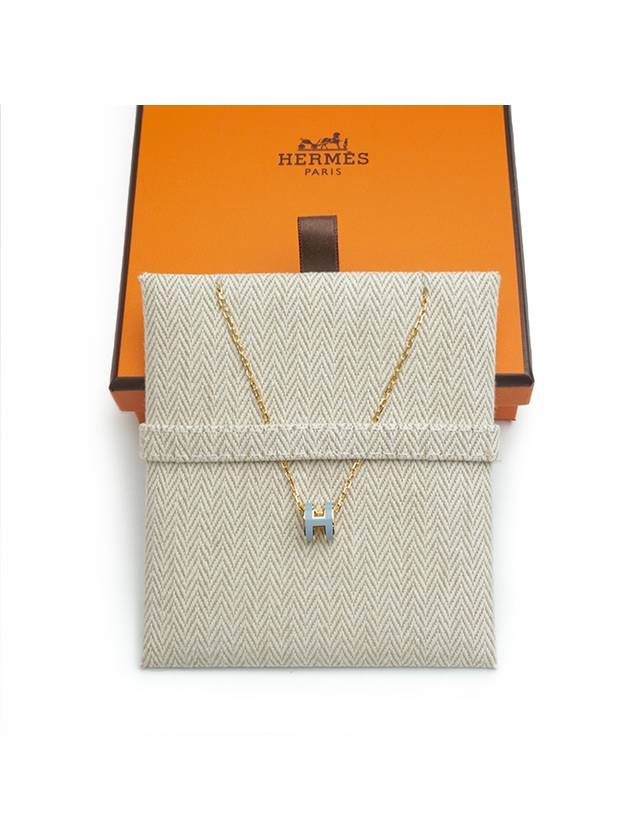 PopAche Necklace Gold Blue Mini Full Set - HERMES - BALAAN 3