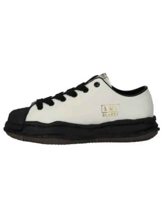 Iro Blakey Sole Leather Low Top Sneakers White Black - MAISON MIHARA YASUHIRO - BALAAN 1