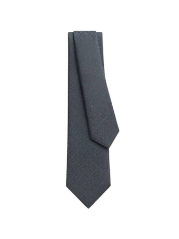 Faconnee H Tie Gray - HERMES - BALAAN 1