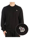 Zebra Motif Cotton Sweatshirt Black - PAUL SMITH - BALAAN 2