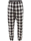 Calvin Klein Underwear Check Pattern Cotton Blend Pajama Pants Black - CALVIN KLEIN - BALAAN 2
