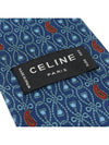 100 silk blue patterned tie - CELINE - BALAAN 5