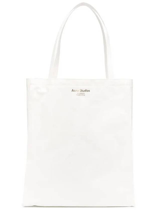 Logo Print Tote Bag White - ACNE STUDIOS - BALAAN 3