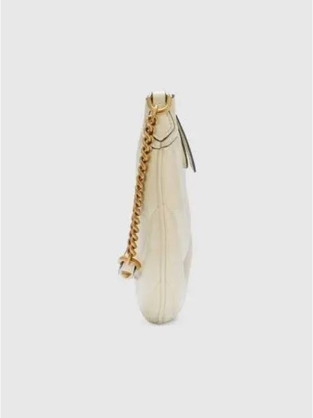 Marmont Small Leather Shoulder Bag White - GUCCI - BALAAN 5