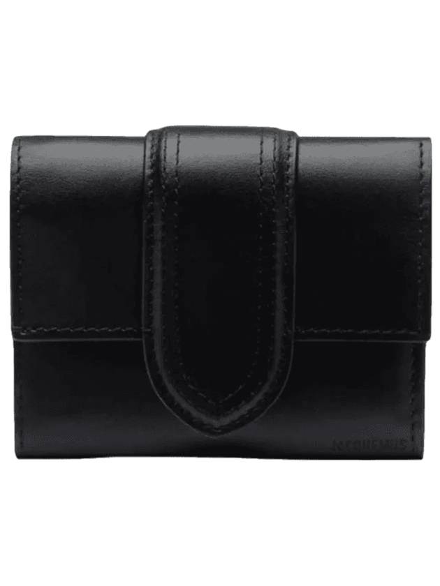 Le Compact Bambino Flap Card Wallet Black - JACQUEMUS - BALAAN 1