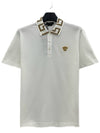 Greca logo collar short sleeve tshirt A87402 1W000 - VERSACE - BALAAN 1