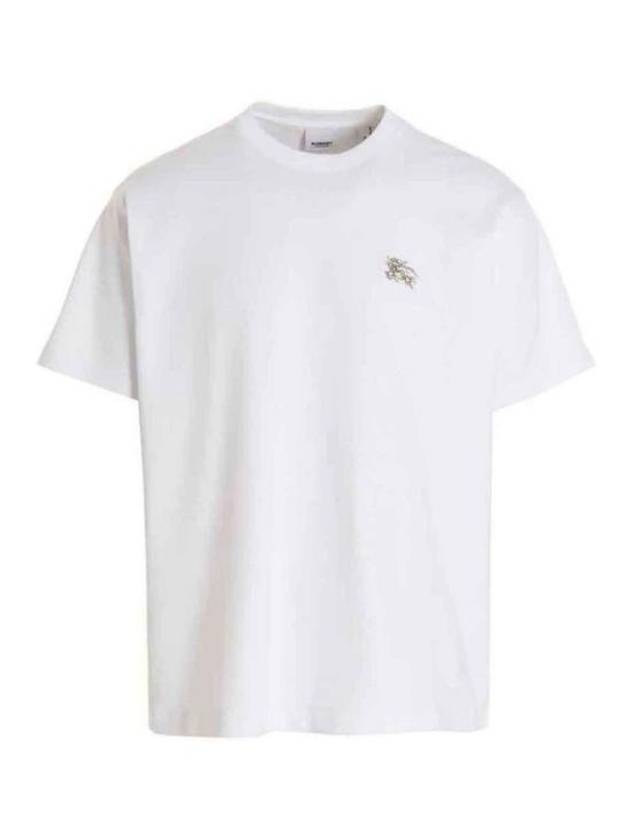 Men's Crystal EKD Cotton Jersey Short Sleeve T-Shirt White - BURBERRY - BALAAN 2