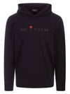 24 Logo Men's Hooded Sweatshirt Black - KITON - BALAAN 4