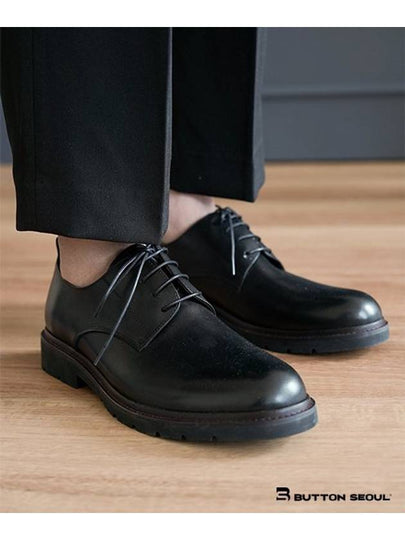 Plain Toe Derby Black - BUTTON SEOUL - BALAAN 2