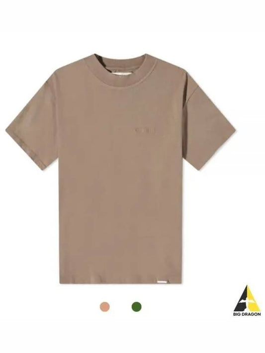 Represent Blank Short Sleeve T Shirt Beige Green M05105 - REPRESENT - BALAAN 1