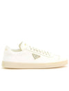 Leather Low Top Sneakers White - PRADA - BALAAN 2