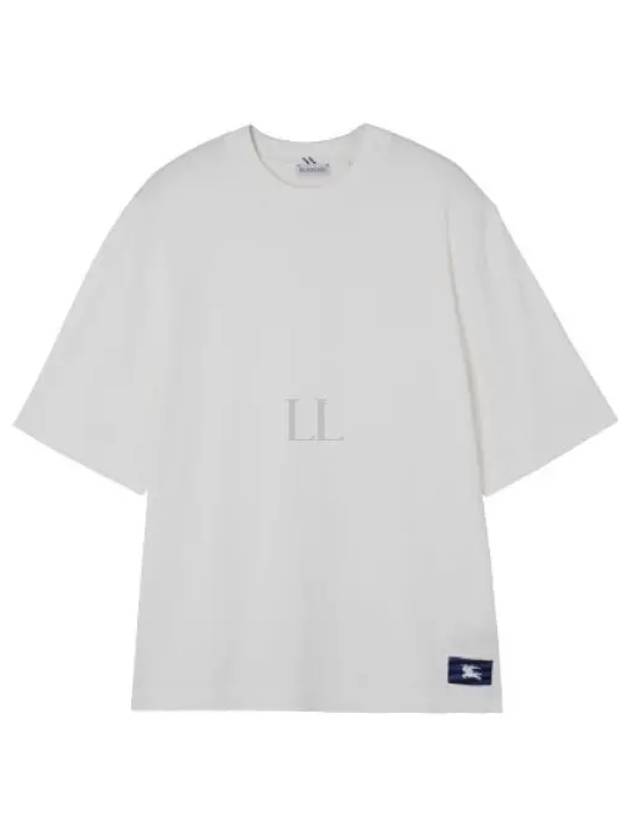 Logo Patch Cotton Jersey Short Sleeve T-Shirt Ivory - BURBERRY - BALAAN 2