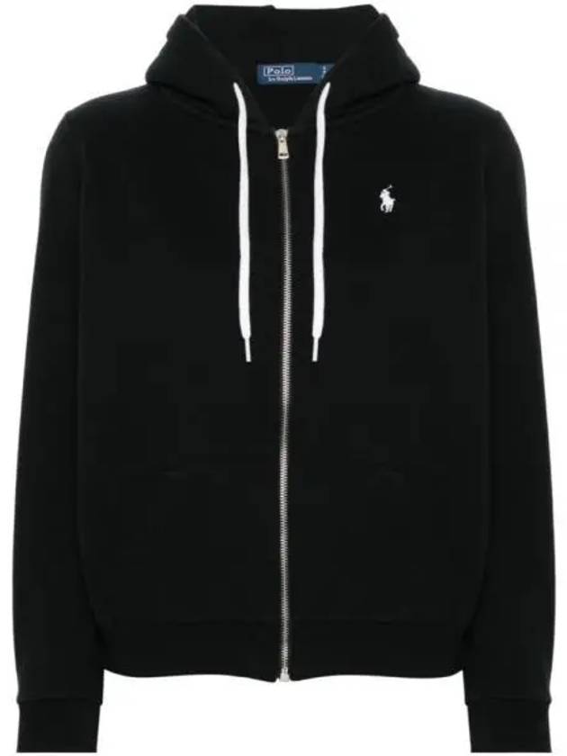 Pony Logo Zip-Up Hoodie Black - POLO RALPH LAUREN - BALAAN 2