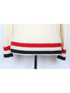 RWB striped boat neck pullover knit 38 - THOM BROWNE - BALAAN 7