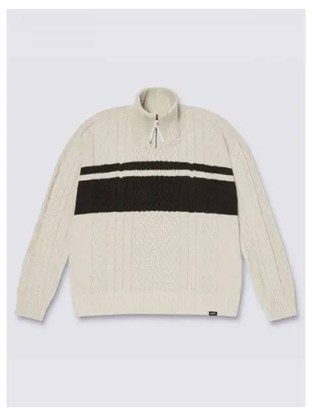 Half Zip Knit Top Marshmallow - VANS - BALAAN 2