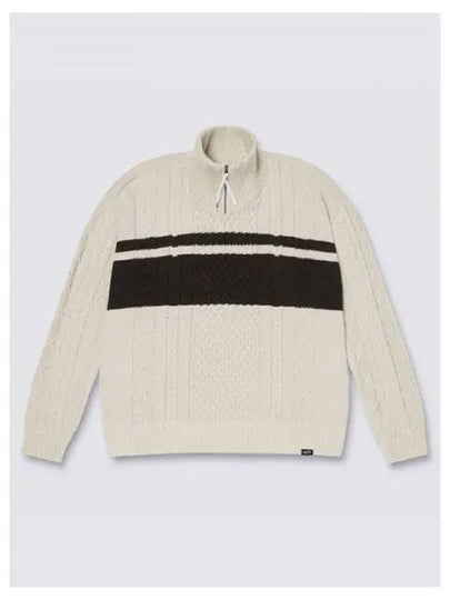 Half Zip Knit Top Marshmallow - VANS - BALAAN 2