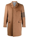 Hair Engineer 4 Bar Classic Chesterfield Single Coat Camel - THOM BROWNE - BALAAN 6