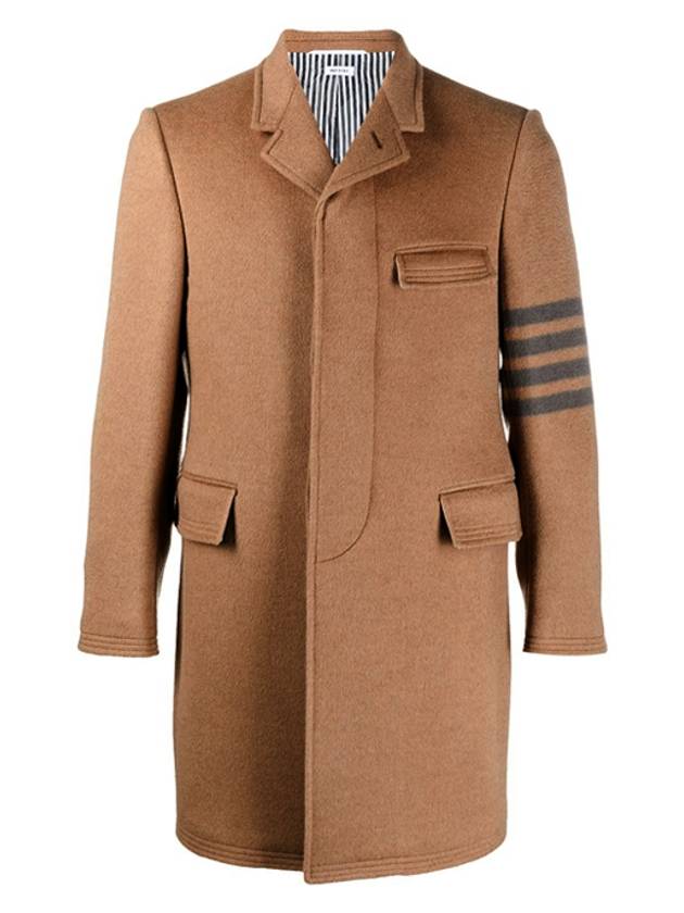 Hair Engineer 4 Bar Classic Chesterfield Single Coat Camel - THOM BROWNE - BALAAN 6