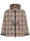 Women's Back-tone Check Zip-up Hooded Jacket Beige - BURBERRY - BALAAN 2