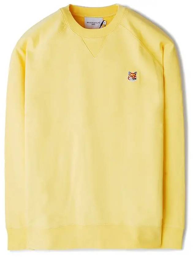 Fox Head Patch Classic Sweatshirt Soft Yellow - MAISON KITSUNE - BALAAN 3