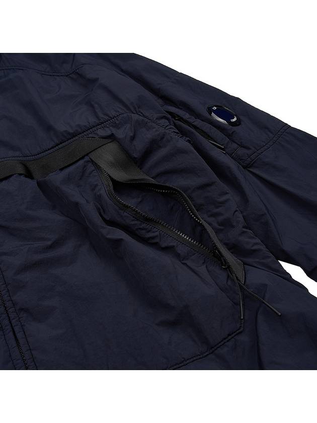 Men's Lens Wappen Zip-Up Jacket Navy - CP COMPANY - BALAAN 11