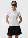 Women's Solange PK Shirt White - J.LINDEBERG - BALAAN 3