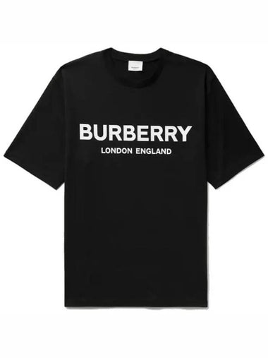 Logoprint cottonjersey crewneck Tshirt - BURBERRY - BALAAN 1