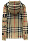 Men's Horseferry Print Check Hoodie Zip-up Beige - BURBERRY - BALAAN 3