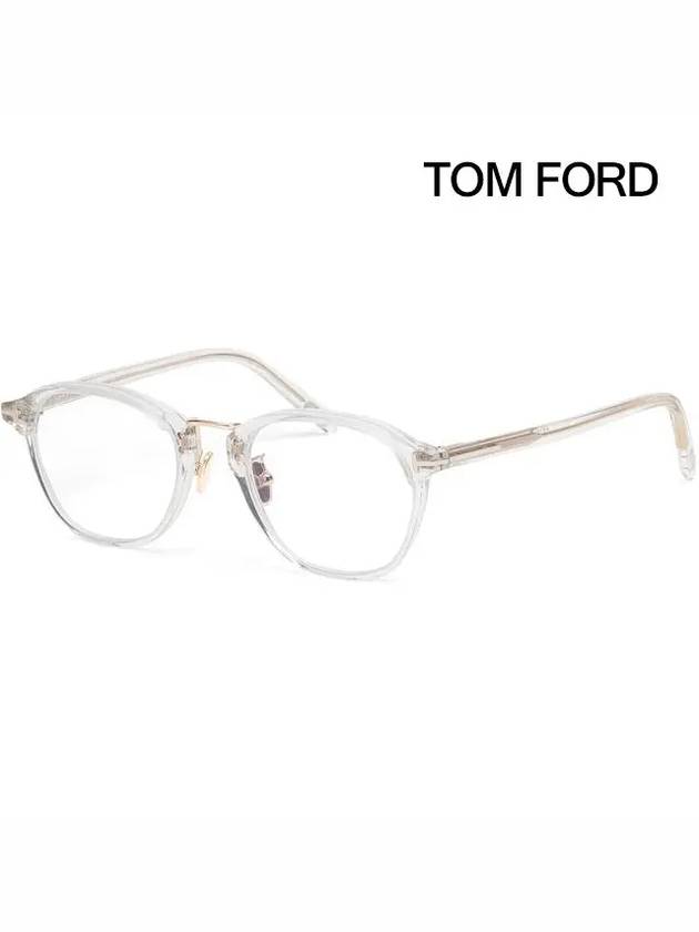 Blue light blocking glasses frame TF5727DB 026 transparent horn rim eye protection - TOM FORD - BALAAN 1