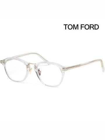 Blue light blocking glasses frame TF5727DB 026 transparent horn rim eye protection - TOM FORD - BALAAN 1