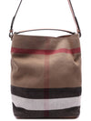 Canvas Check Ashby Shoulder Bag Brown - BURBERRY - BALAAN 3