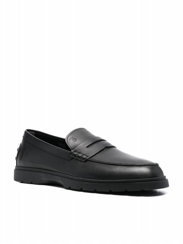 Men's Leather Penny Loafers Black - TOD'S - BALAAN 10