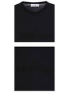 Men's Logo Short Sleeve T-Shirt Black - STONE ISLAND - BALAAN 6