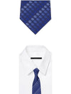 GG Logo Pattern Tie Blue - GUCCI - BALAAN 3