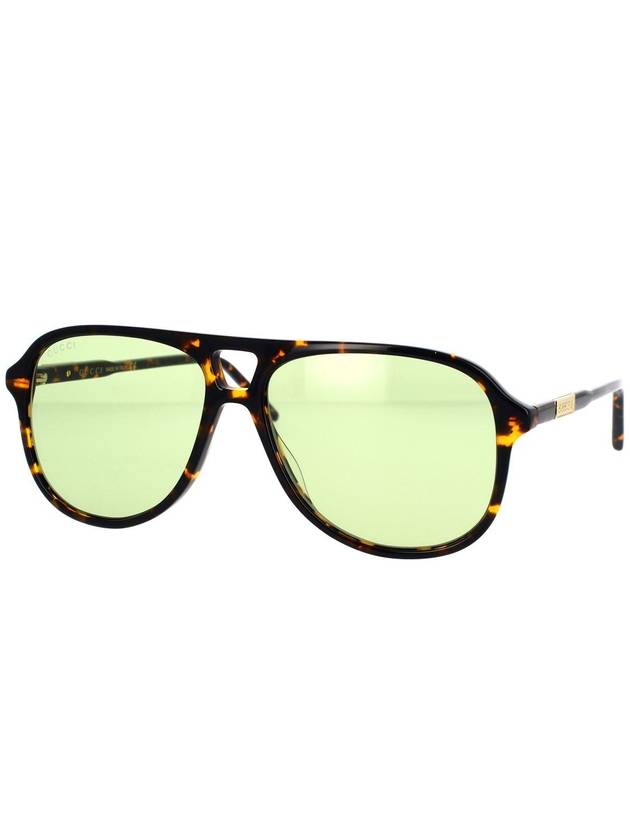 Eyewear Tortoiseshell Acetate Sunglasses Green - GUCCI - BALAAN 3