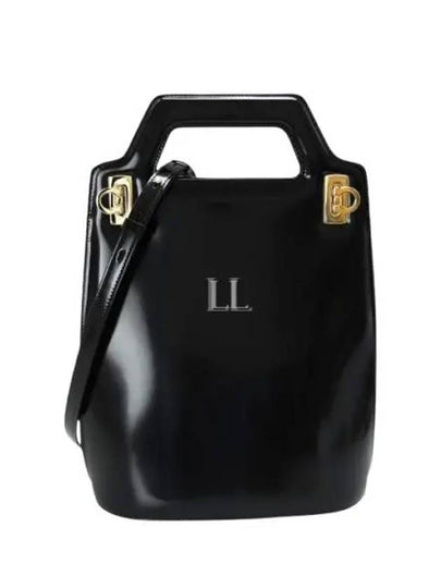 Wanda North South Tote Bag Black - SALVATORE FERRAGAMO - BALAAN 2