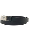 Saffiano Leather Belt Nero - PRADA - BALAAN 3